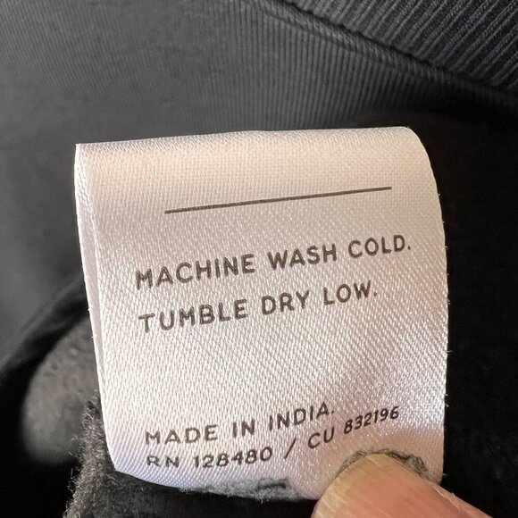 Pact Dress Womens Size Small Black Courtside Sweatshirt Organic Cotton Pockets - Picture 15 of 16